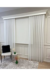 Düz Stor Perde Krem Güneşlik Stor Perde (ALÜMİNYUM KASA BORU) ürün fotoğrafı