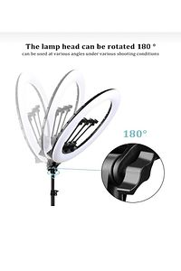 22 Inç 56cm 100w Mega Boy Ring Light Led Halka, Kuaför Ve Makyaj Çekim Işığı ürün fotoğrafı