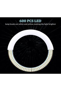 22 Inç 56cm 100w Mega Boy Ring Light Led Halka, Kuaför Ve Makyaj Çekim Işığı ürün fotoğrafı