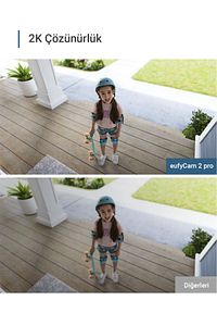 Eufy Security Eufycam 2 Pro Kablosuz Akıllı Güvenlik ve 2K Kamera Sistemi 2 Kamera 1 ürün fotoğrafı