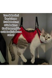 Kedi Bakım Hamağı Tırnak Kesme Hamağı (cat Nail Clipper) ürün fotoğrafı