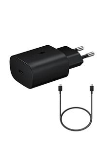 Samsung Hızlı Şarj Aleti, Usb Type C (25W) Type A Kablo Dahil Huawei Xiaomi Oppo Ipad Macbook Uyumlu ürün fotoğrafı
