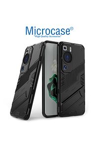 Huawei P60 / P60 Pro Matrix Serisi Armor Standlı Perfect Koruma Kılıf - Siyah AL3416 ürün fotoğrafı