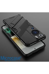 Huawei P60 / P60 Pro Matrix Serisi Armor Standlı Perfect Koruma Kılıf - Siyah AL3416 ürün fotoğrafı