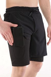 Erkek Running Hızlı Kuruma Micropoly Antrenman Halısaha Fitness Kısa Taytlı Outdoor Şort ürün fotoğrafı