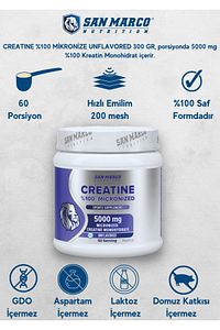 Kreatin %100 Mikronize Aromasız 300 Gr ürün fotoğrafı