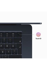 15-inch MacBook Air: Apple M2 chip with 8-core CPU and 10-core GPU, 256GB - Midnight ürün fotoğrafı
