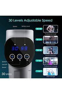 X3pro Masaj Tabancası 24v Spor 30 Hız Vurmalı Süper Sessiz Fırçasız Motor ürün fotoğrafı