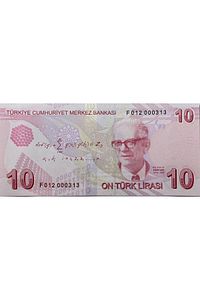 Türkiye 9.emisyon 10 Türk Lirası Serinin Ilk 1000 Parası Yerli Kağıt Para Çil (unc) Koleksiyon Para ürün fotoğrafı