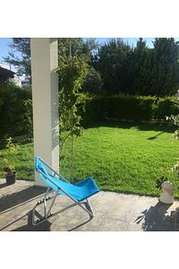 Balkon Teras Bahçe Şezlong Katlanır Yastıklı 5 Kademe Ayarlı Yatar Rahat Plaj Balıkçı Tv Koltuğu ürün fotoğrafı