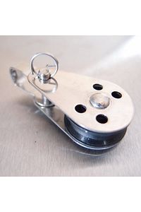 Paslanmaz Krom Tekli Makara. Tekne Güverte Makarası. 6mm ürün fotoğrafı