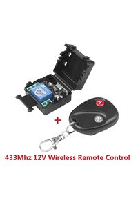 Rf Uzaktan Kumandalı Röle Kartı 433 Mhz Garaj Kepenk Oto 12 v 10a Alıcı Verici ürün fotoğrafı