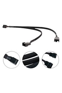 Fan Çoklayıcı Y Pwm Splitter Kablosu 4pin Dişi 4pin - 3pin Erkek ürün fotoğrafı