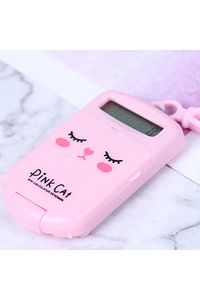 Mini Kawai Hesap Makinasi Çoçuklar Için Anahtarlik Pembe ürün fotoğrafı