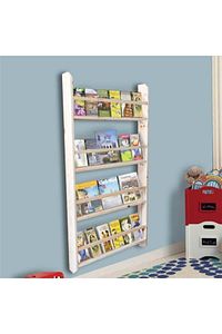 Ahşap Montessori Eğitici Çocuk Odası Kitaplık Rafı Duvara Monte 4 Bölmeli 120 Cm X 60 Cm X 6 Cm ürün fotoğrafı