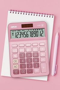 X-200 Pembe Hesap Makinesi 18x13 cm Yeni Model ürün fotoğrafı