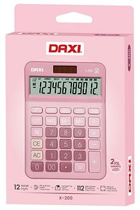 X-200 Pembe Hesap Makinesi 18x13 cm Yeni Model ürün fotoğrafı