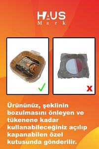 Airfryer Pişirme Kağıdı 60 Adet 20cm Kare Yağsız Hava Fritözü Yağlı Kağıt Airfryer Philips Xxl ürün fotoğrafı