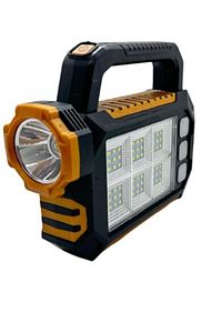 PS-8029A 3 Mod lu Solar Güneş Panelli Powerbank+USB Çıkış Ultra Güçlü Ledli Şarjlı Fener + Işıldak ürün fotoğrafı