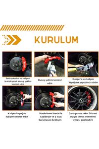 AUDİ S LİNE Logolu Kırmızı Kaliper Kapağı 4 ParçaUyumlu ürün fotoğrafı