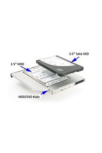 Ssd Caddy 9.5 Mm Dvd To Ssd Kızak 2 Hdd Bağlama ürün fotoğrafı