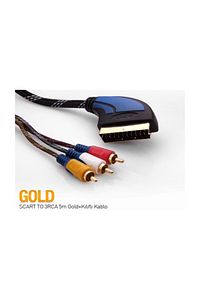 S-link Slx-930 Scart To 3rca 2m Gold+kılıflı Kablo ürün fotoğrafı
