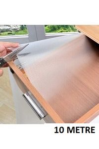 45cm X 10 Metre Şeffaf Kaydırmaz Çekmece Dolap Ve Raf Örtüsü ürün fotoğrafı