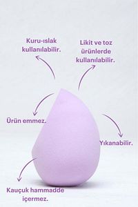 Makyaj Süngeri - Lila ürün fotoğrafı