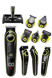 X Go-71 New Pro Turbo Mod 5in1 Saç Sakal Vücut Traş Makinesi 5in1 Kablosuz Erkek Tıraş Makine Set ürün fotoğrafı