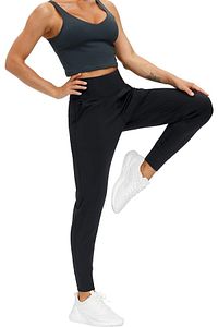 .Kadın Yüksek Bel Yoga Koşu Egzersiz Joggers Hafif Eşofman Altı ürün fotoğrafı