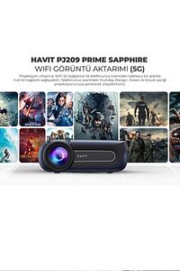 PJ209 Prime Sapphire Full Hd 1080p Projeksiyon Cihazı - 350 Ansi, Wifi Görüntü Aktarımı 5g ürün fotoğrafı