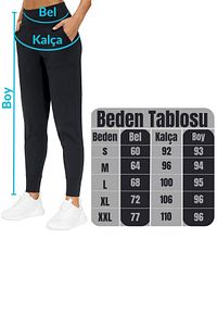 .Kadın Yüksek Bel Yoga Koşu Egzersiz Joggers Hafif Eşofman Altı ürün fotoğrafı