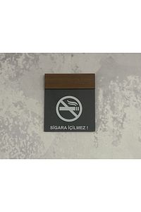Wooden Serisi Sigara Içilmez Uyarı Tabelası ürün fotoğrafı