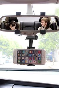 Ford Fiesta Coupe Uyumlu 2li Araç İçi Aksesuar Seti Dikiz Aynası Telefon Tutucu ve Aux Kablo ürün fotoğrafı