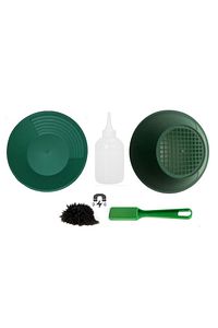 Yeşil Gold Pan Altın Eleği Tavası Dev Kit - Gold Pan Gold Pan Süzgeç Mıknatıslı Çubuk Şişe ürün fotoğrafı