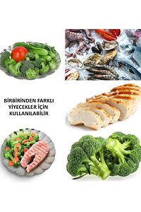 Buharda Sebze Pişirme Sepeti Haşlama Aparatı Katlanabilir Buharlı Pişirici Paslanmaz Çelik ürün fotoğrafı