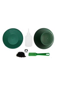 Yeşil Gold Pan Altın Eleği Tavası Dev Kit - Gold Pan Gold Pan Süzgeç Mıknatıslı Çubuk Şişe ürün fotoğrafı