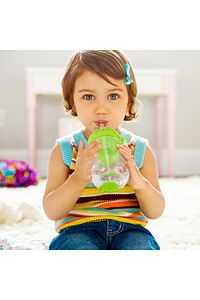 Tıklama Kilitli Uçlu Pipetli Alıştırma Bardağı, 12ay , 296ml, Yeşil, 1 Adet ürün fotoğrafı