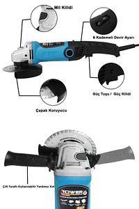 Alman 3500 W Professional Sjs Çift Metal Şanzuman Avuç Içi Taşlama Makinesi Spiral Taşlama Sarı ürün fotoğrafı