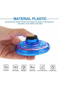 Uçan Ufo Şarjlı Mini 360° Flyıng Star Dönen Mini Drone Helikopter ,mavi Bumerang Uçan-ufo ürün fotoğrafı