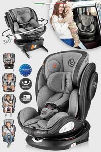 EronaFix 360° Dönebilen İsofixli Oto Koltuğu 0-36 KG Gri ürün fotoğrafı