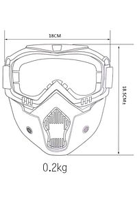Cross Motosiklet Bisiklet Gözlüğü Açık Kask Maskesi Süngerli Bant Lastikli Jet Maske Siyah Cam ürün fotoğrafı