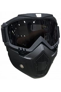 Cross Motosiklet Bisiklet Gözlüğü Açık Kask Maskesi Süngerli Bant Lastikli Jet Maske Siyah Cam ürün fotoğrafı