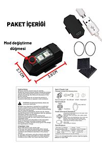 6 Adet Şarjlı Mini Led Işık/motor Çakar Led/drone Işığı/anti Çarpışma Uyarı Işığı ürün fotoğrafı
