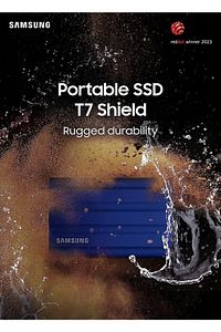 Taşınabilir T7 SSD Shield, USB 3.2 Gen 2 TB Siyah MU-PE2T0S/WW ürün fotoğrafı