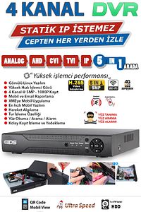 2 Kameralı Set - 5mp Sony Lensli Full Hd Gece Görüşlü Güvenlik Kamerası Sistemi - Cepten Izle ürün fotoğrafı