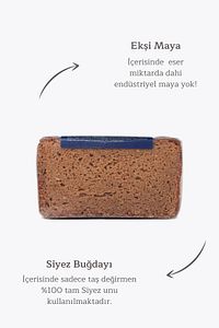 %100 Siyez Tam Buğday Ekşi Mayalı Ekmekler 3'lü Seçim 3x500gr (SADE-SADE-SADE) ürün fotoğrafı