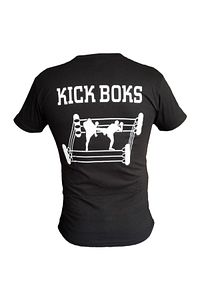 Unisex Siyah Wasedo Kick Boks Tişörtü ürün fotoğrafı