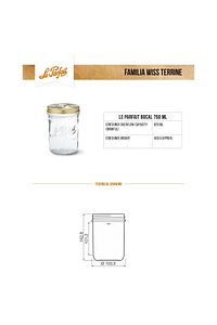Familia Wiss Küçük Cam Kavanoz Seti (750 ml - 500 ml - 350 ml) ürün fotoğrafı