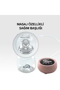 AC-3010 Şarjlı, LCD Ekranlı, Biberon Özellikli Göğüs Pompası ürün fotoğrafı